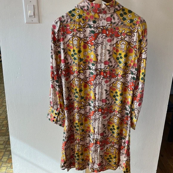 NATURAL LIFE Multicolor Floral Long Sleeve Dress—NWT size M - Picture 6 of 6